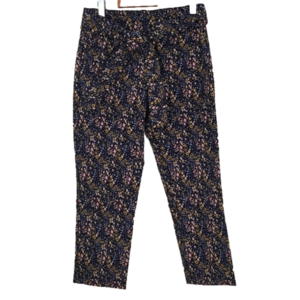 Jules & Leopold Ditsy Floral Ankle Pants Women’s S Cropped Pull On Lightweight